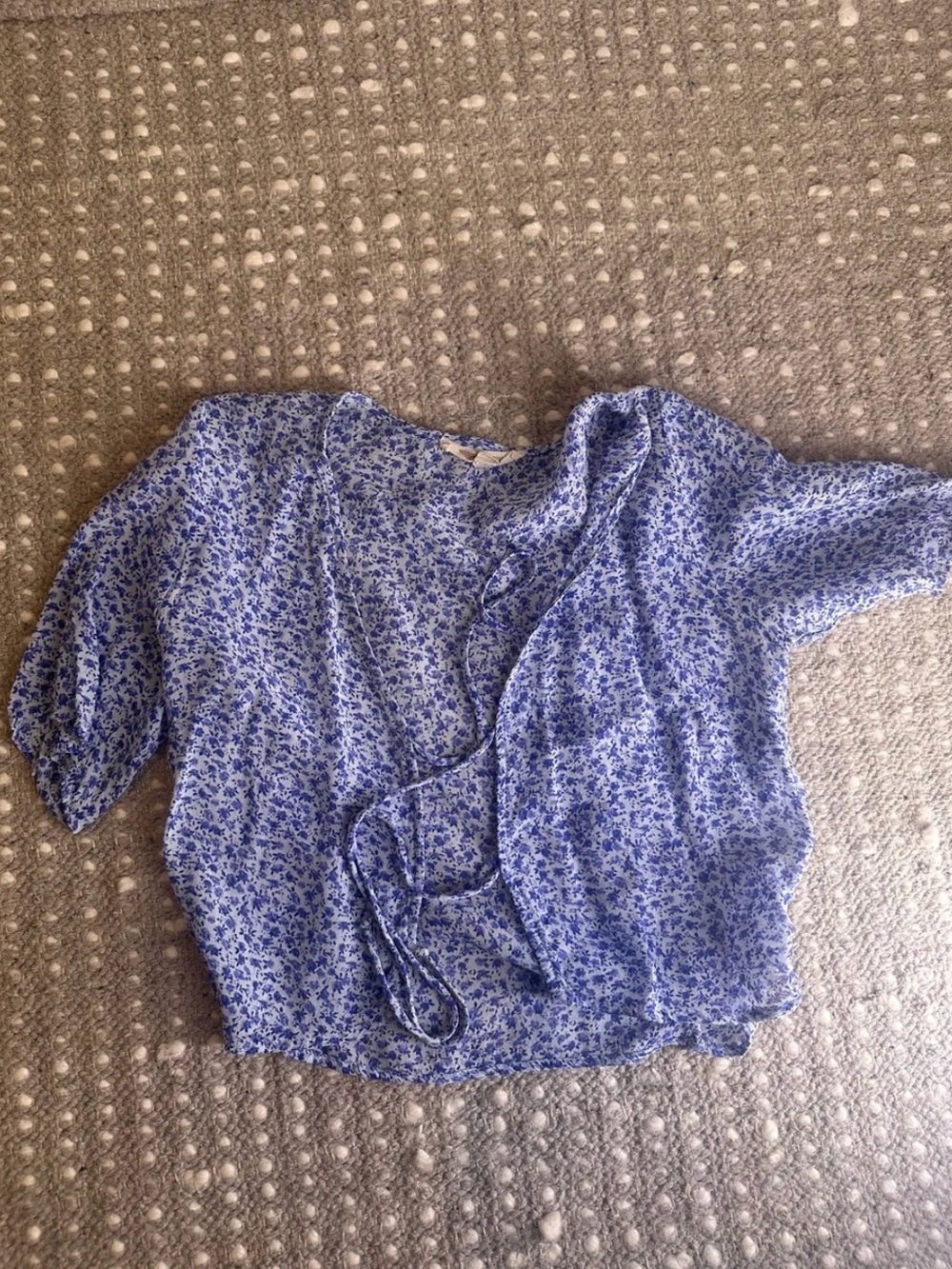 Eco-Friendly Modern Renewal Double Tie Top XS - Picture 2 of 4
